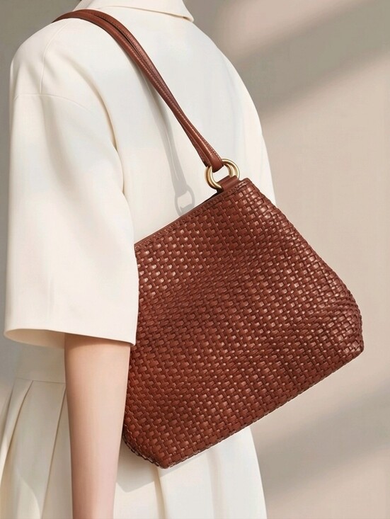 Preston & York Handbags - Preston & York Braided leather Handbag Shoulder purse
